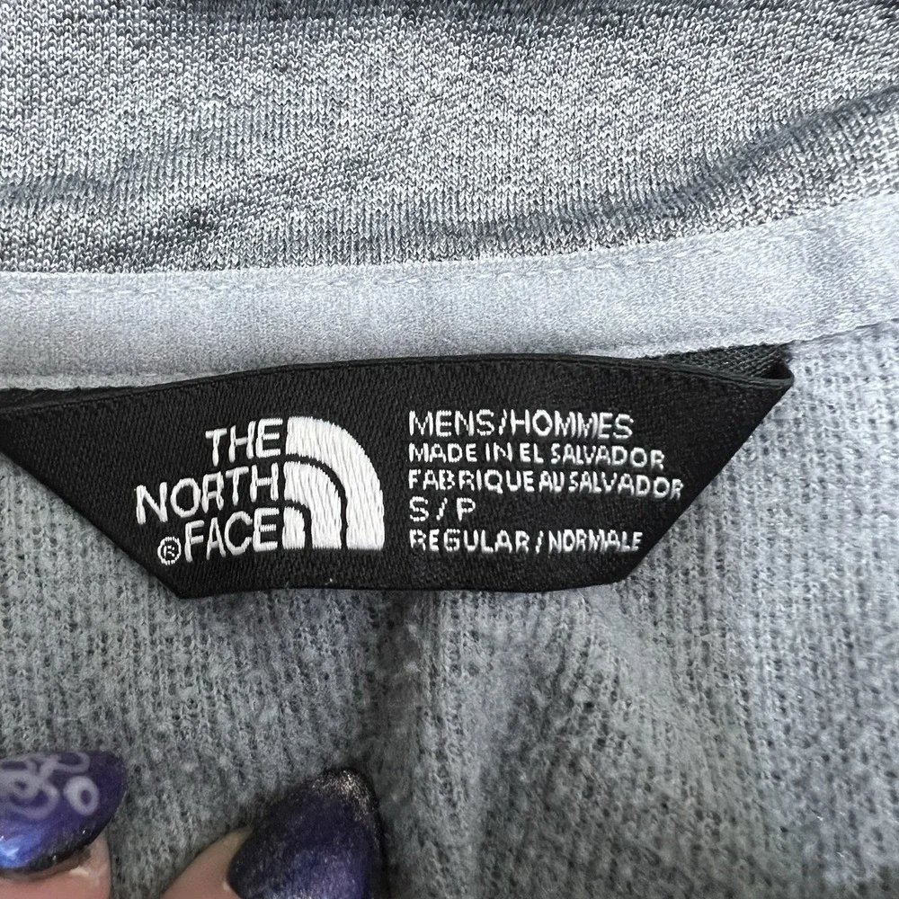 The North Face Mens Small Canyonlands Sweatshirt Hooded Jacket Gray Full‎ Zip